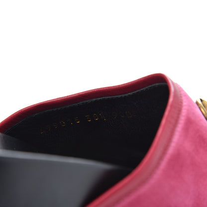 Gucci Softy Velvet Malaga Kid Womens Horsebit River Slippers 38.5 Light Raspberry Rose 8 of 9
