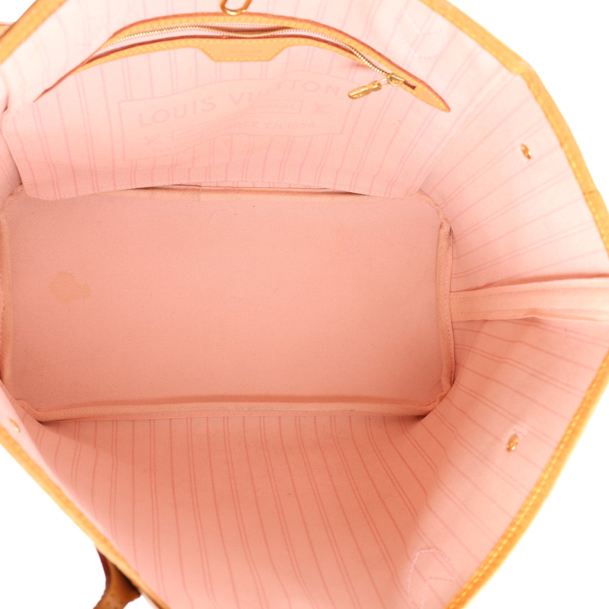 Louis Vuitton Damier Azur Neo Neverfull MM Rose Ballerine 7 of 11