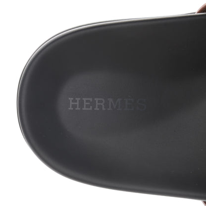 Hermes Epsom Womens Chypre Sandals 39.5 Natural 7 of 12