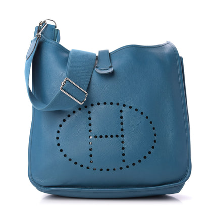 Hermes Epsom Evelyne III GM Bleu Izmir 1 of 8