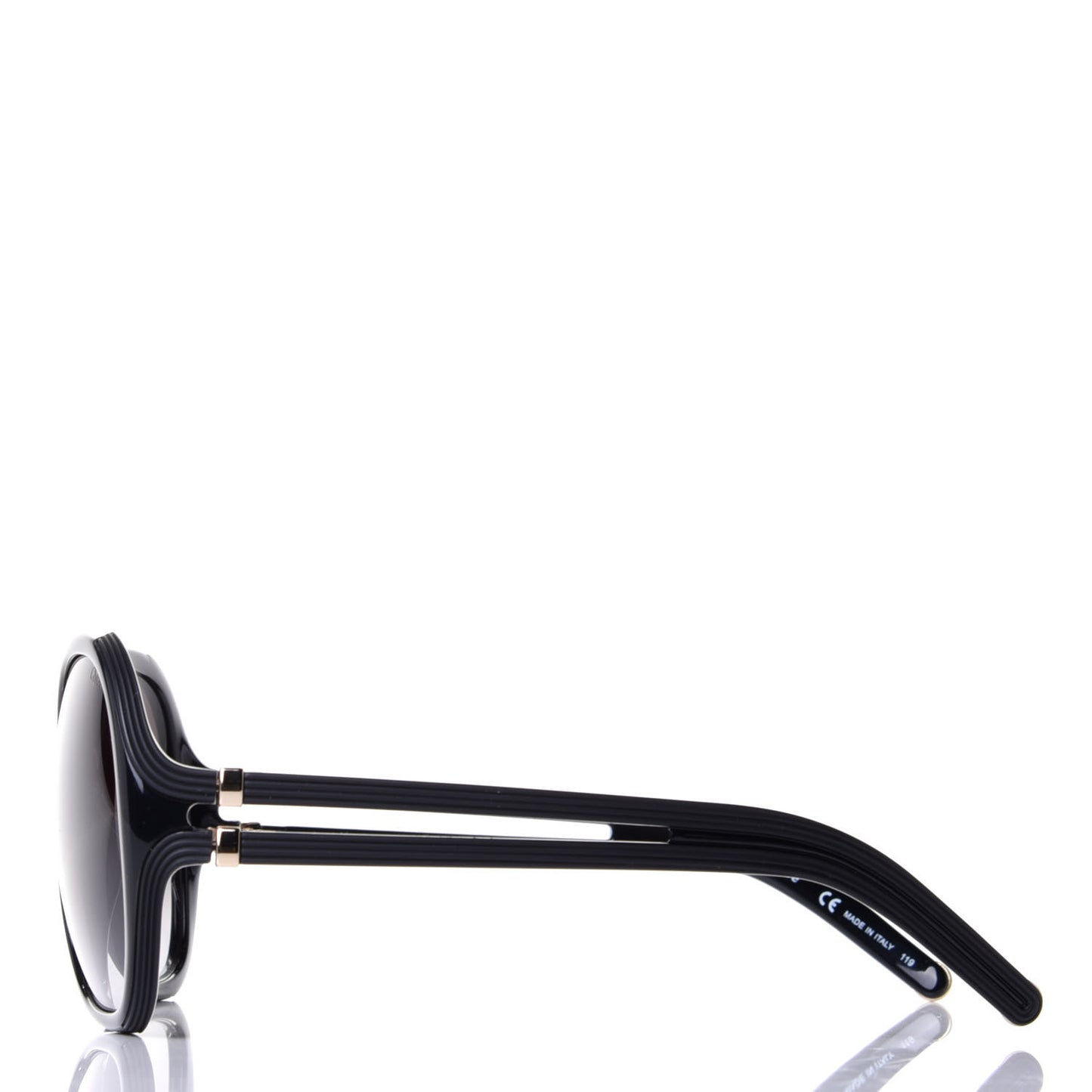 Oversized Round Sunglasses CE651S Black