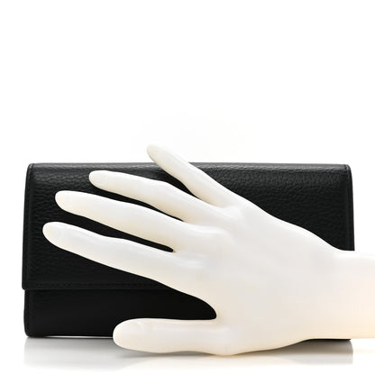 Gucci Dollar Calfskin GG Marmont Continental Wallet Black 2 of 12
