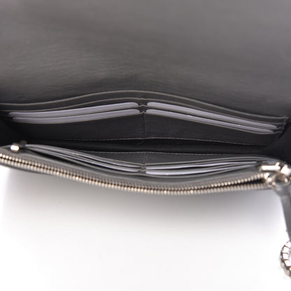 Balenciaga Agneau Silver Metallic Edge Hardware Wallet On Chain Grey 5 of 14