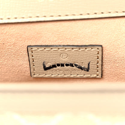 Gucci GG Supreme Monogram Small Horsebit 1955 Chain Shoulder Bag Beige Mystic White 6 of 10