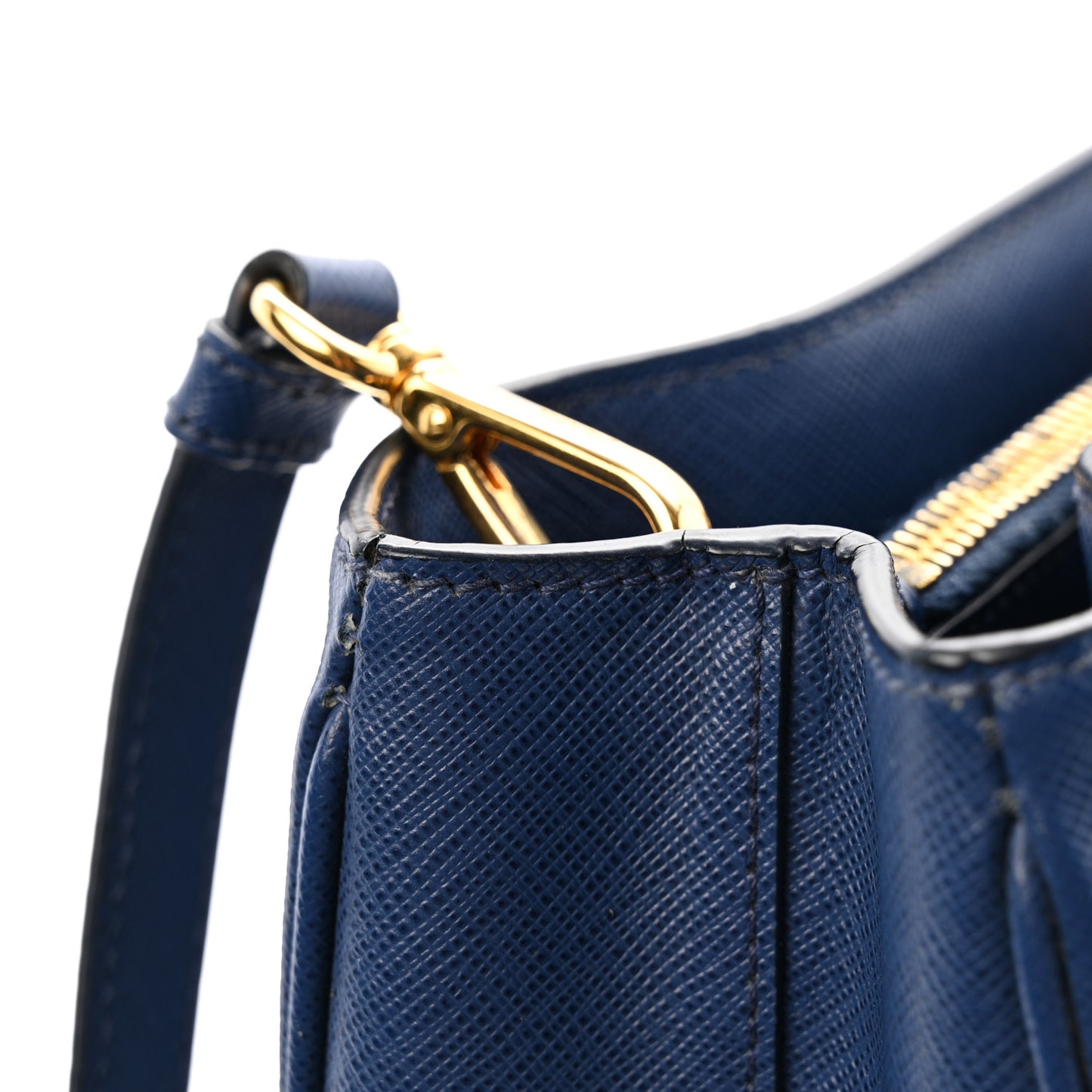 Saffiano Lux Medium Tote Bluette