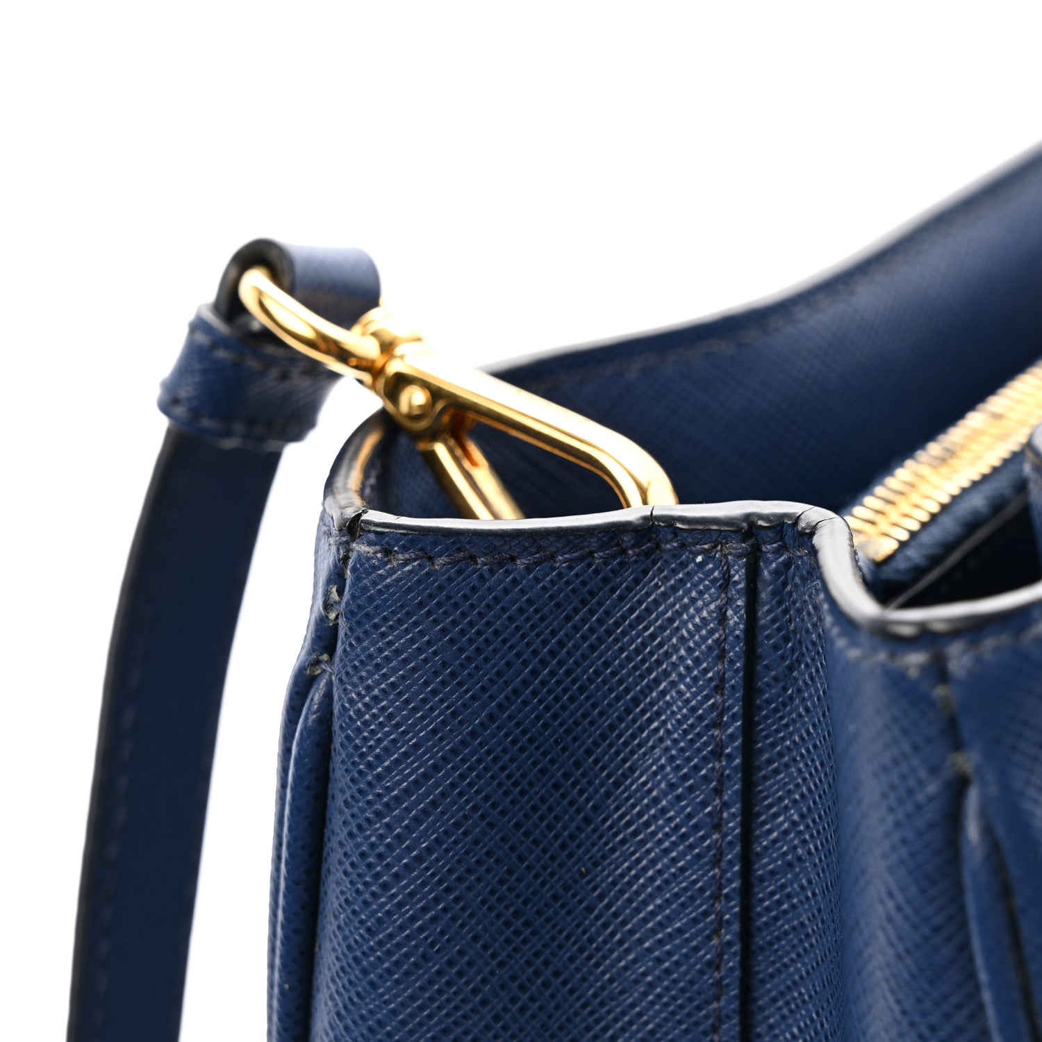Prada Saffiano Lux Medium Tote Bluette 15 of 15