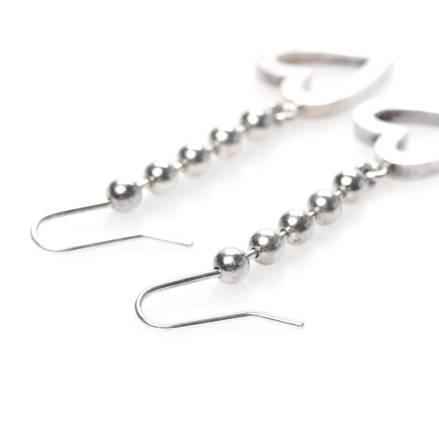 Gucci Sterling Silver Heart Drop Earrings 4 of 4