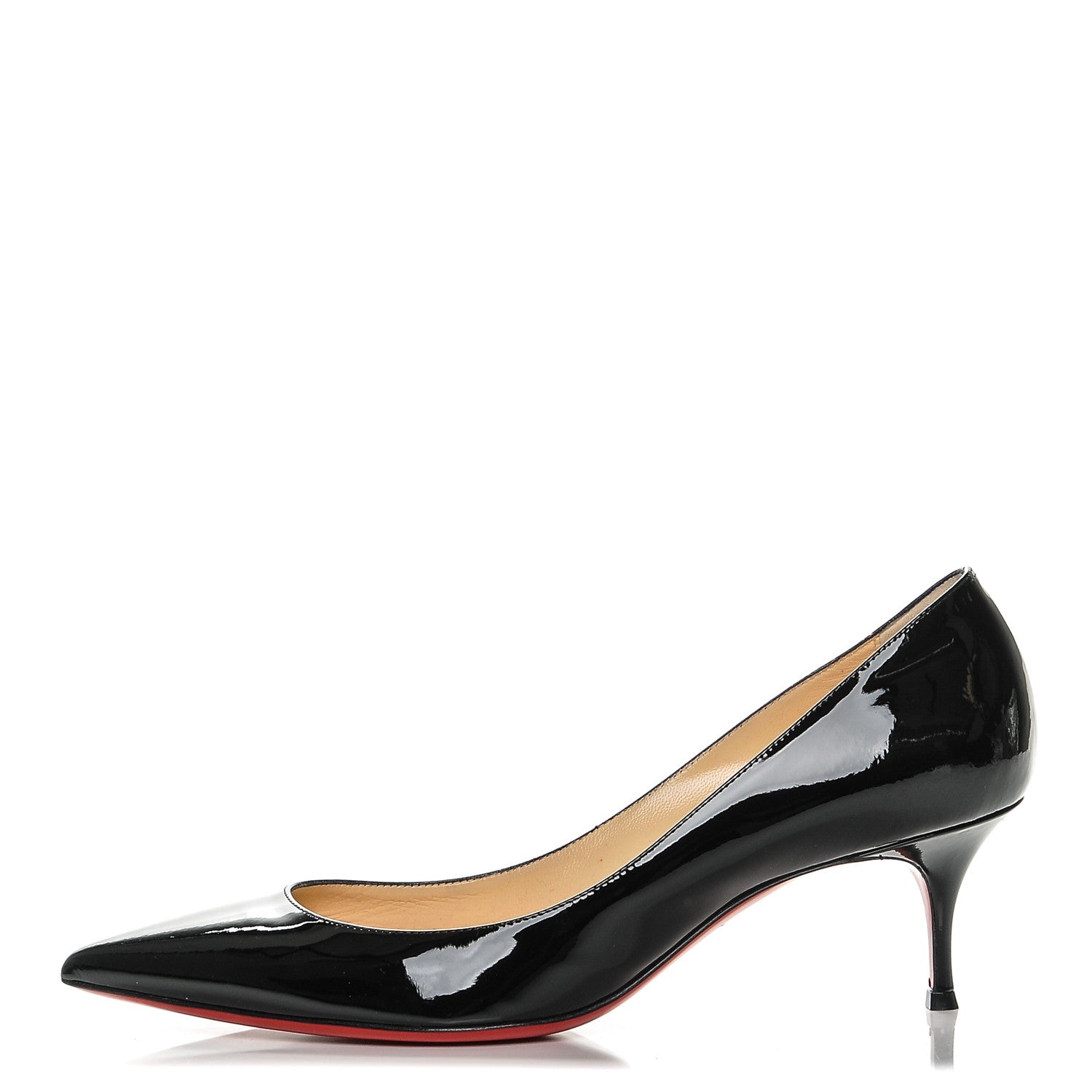 Christian Louboutin Patent Pigalle Follies 55 Pumps 40 Black 1 of 7