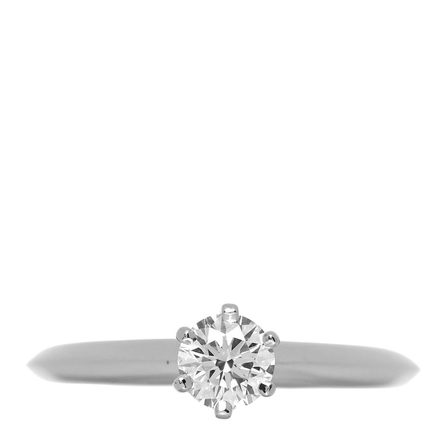 Platinum Diamond .31ct Solitaire Engagement Ring 48 4.5