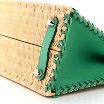 Hermes Wicker Swift Picnic Birkin 25 Naturel Menthe 10 of 13