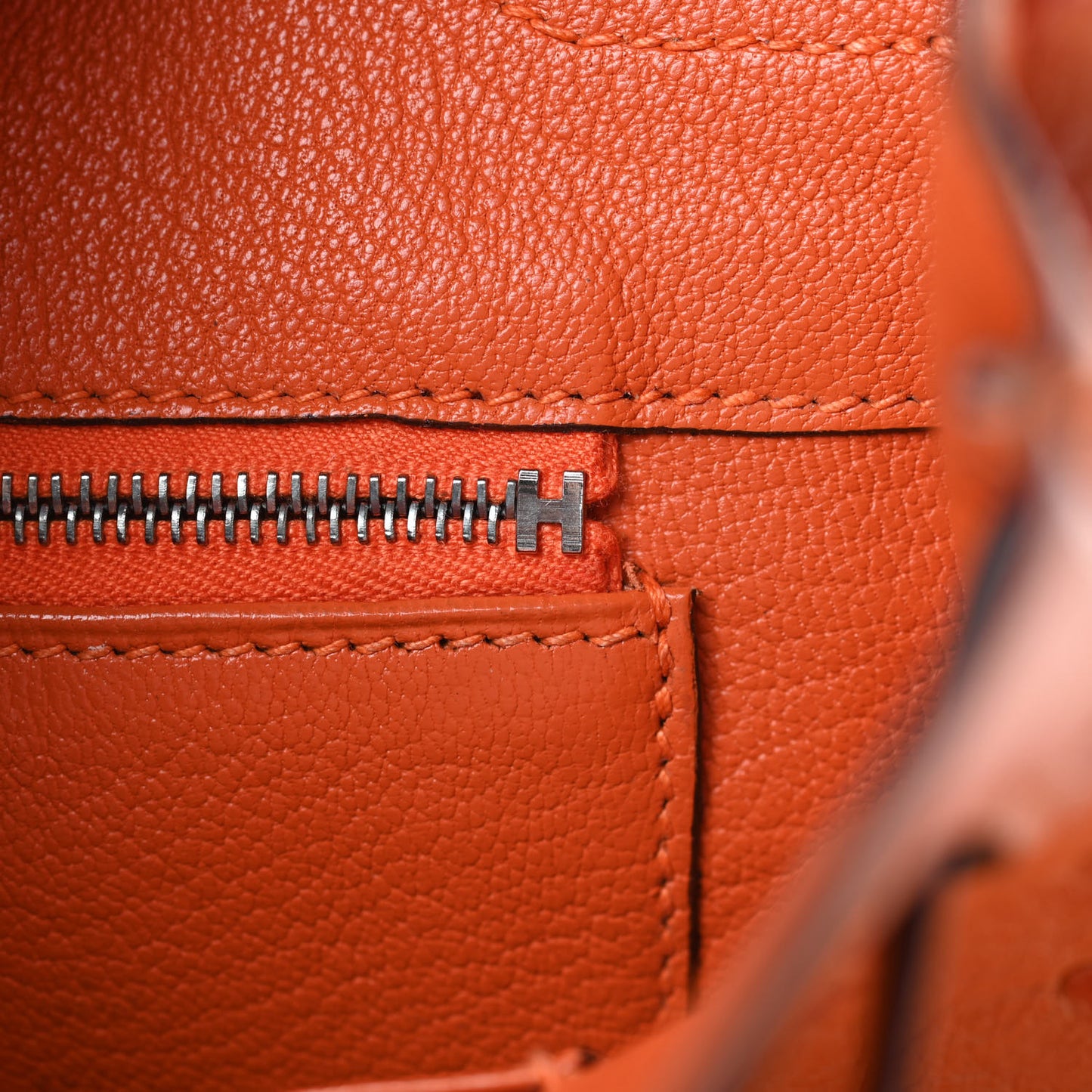 Ostrich Birkin 30 Orange