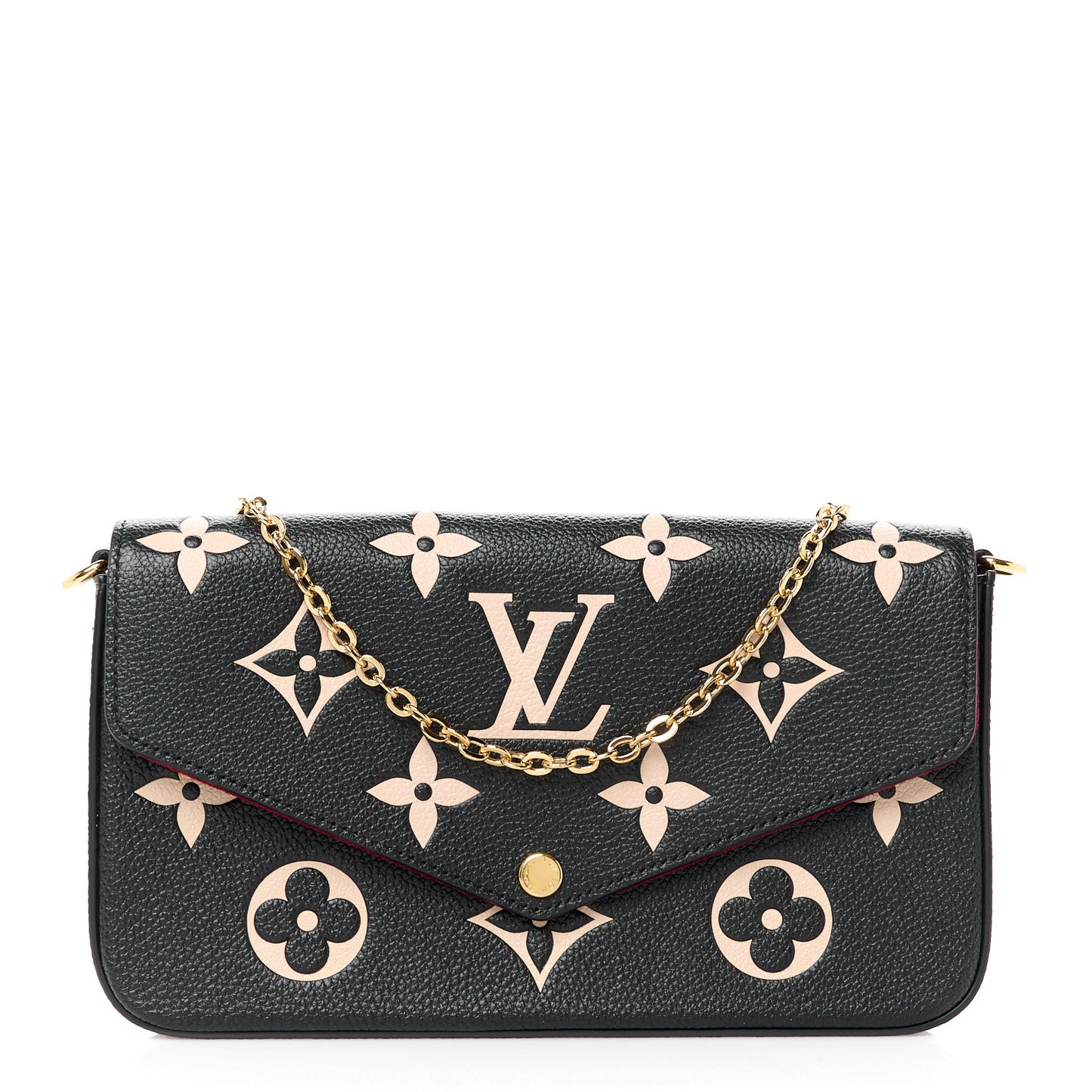 Empreinte Monogram Giant Felicie Pochette Black Beige