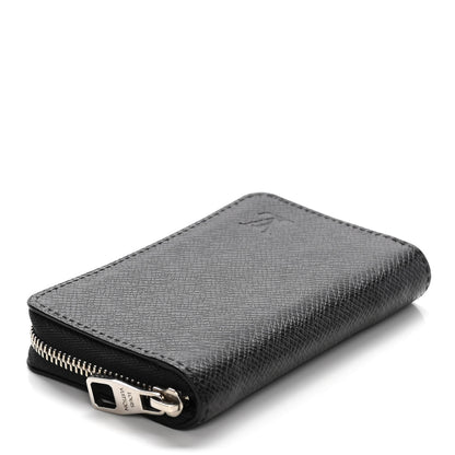 Louis Vuitton Taiga Zippy Coin Purse Vertical Black 4 of 11
