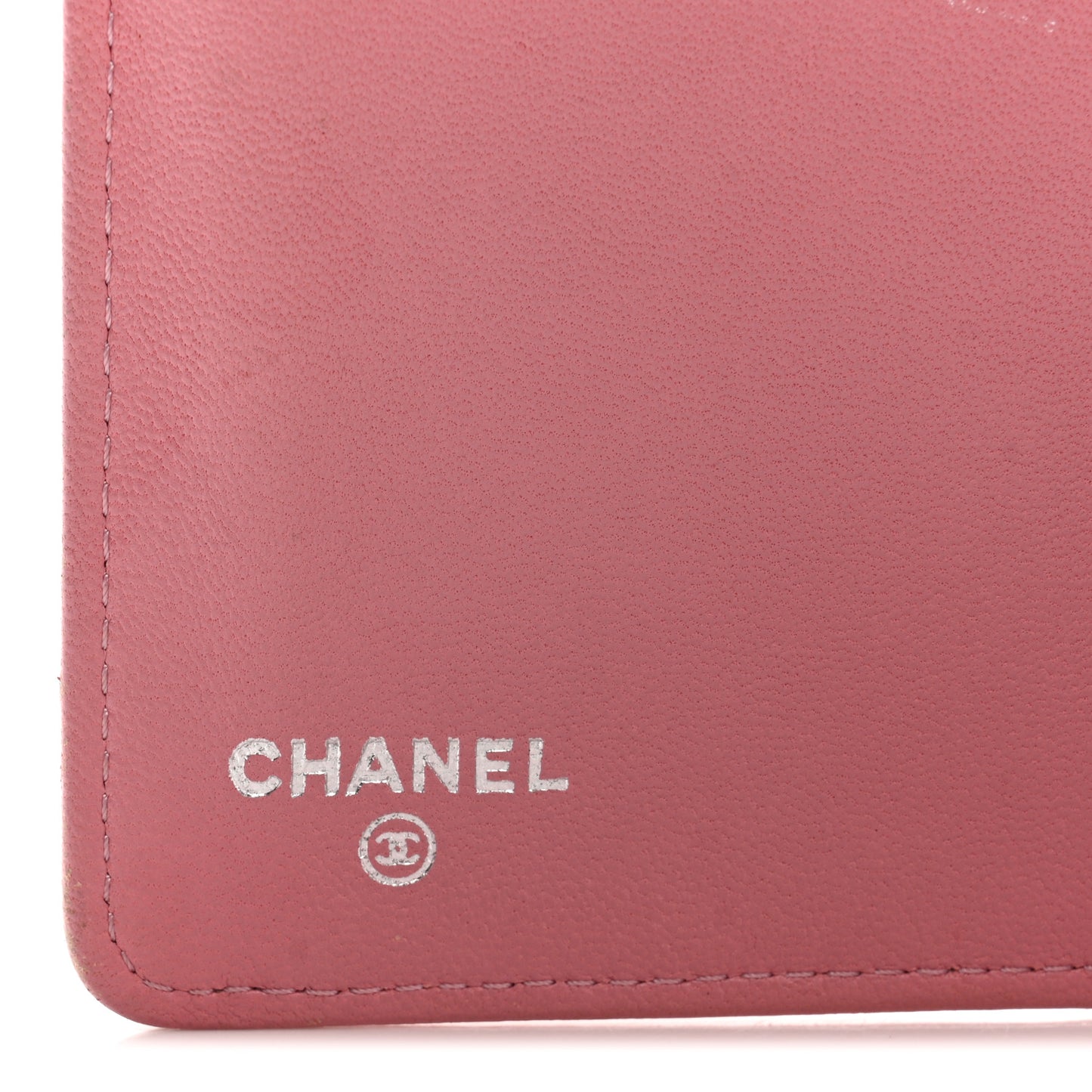 Lambskin Quilted Boy Yen Wallet Pink