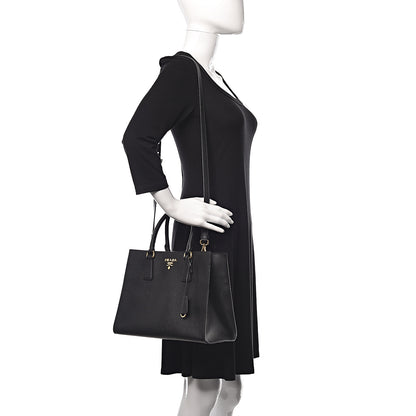 Prada Saffiano Tote Black 2 of 9