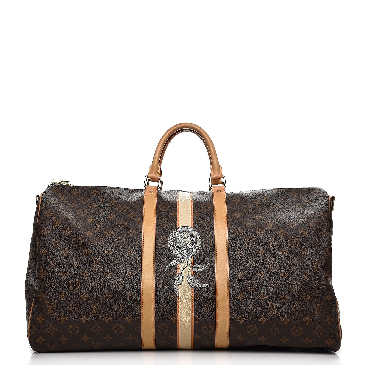 Monogram My LV Heritage Keepall Bandouliere 55 Ivory Moutarde