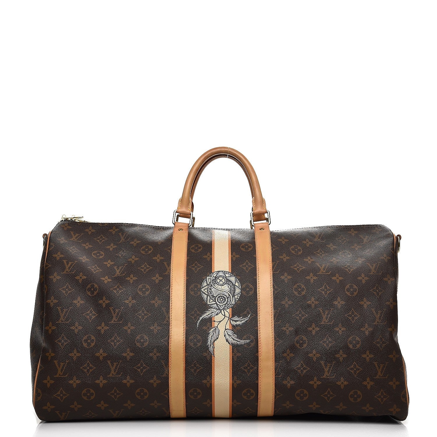 Louis Vuitton Monogram My LV Heritage Keepall Bandouliere 55 Ivory Moutarde 1 of 15