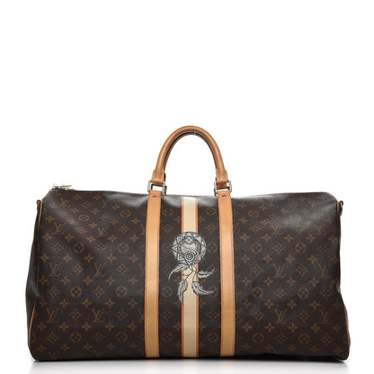 Louis Vuitton Monogram My LV Heritage Keepall Bandouliere 55 Ivory Moutarde 1 of 15