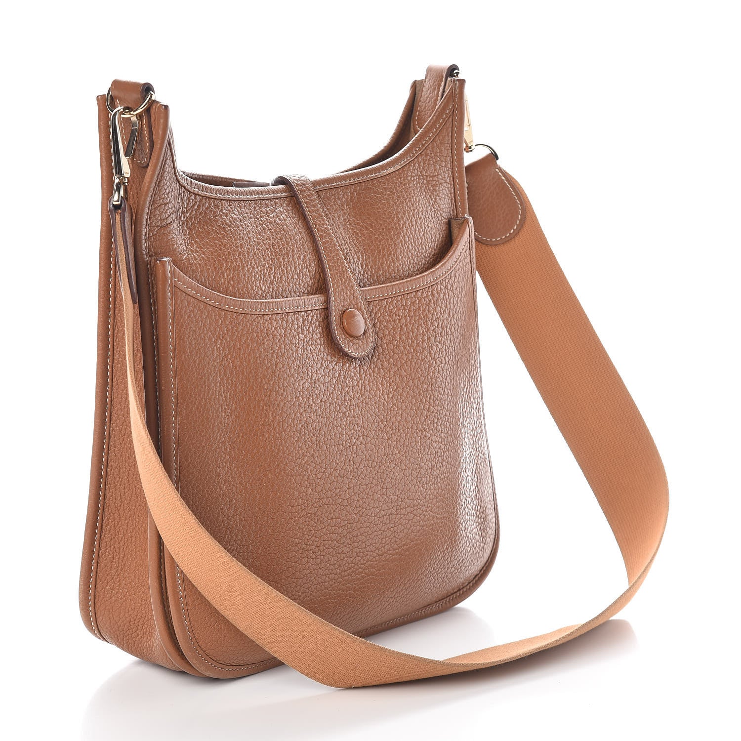 Hermes Taurillon Clemence Evelyne II PM Gold 3 of 11