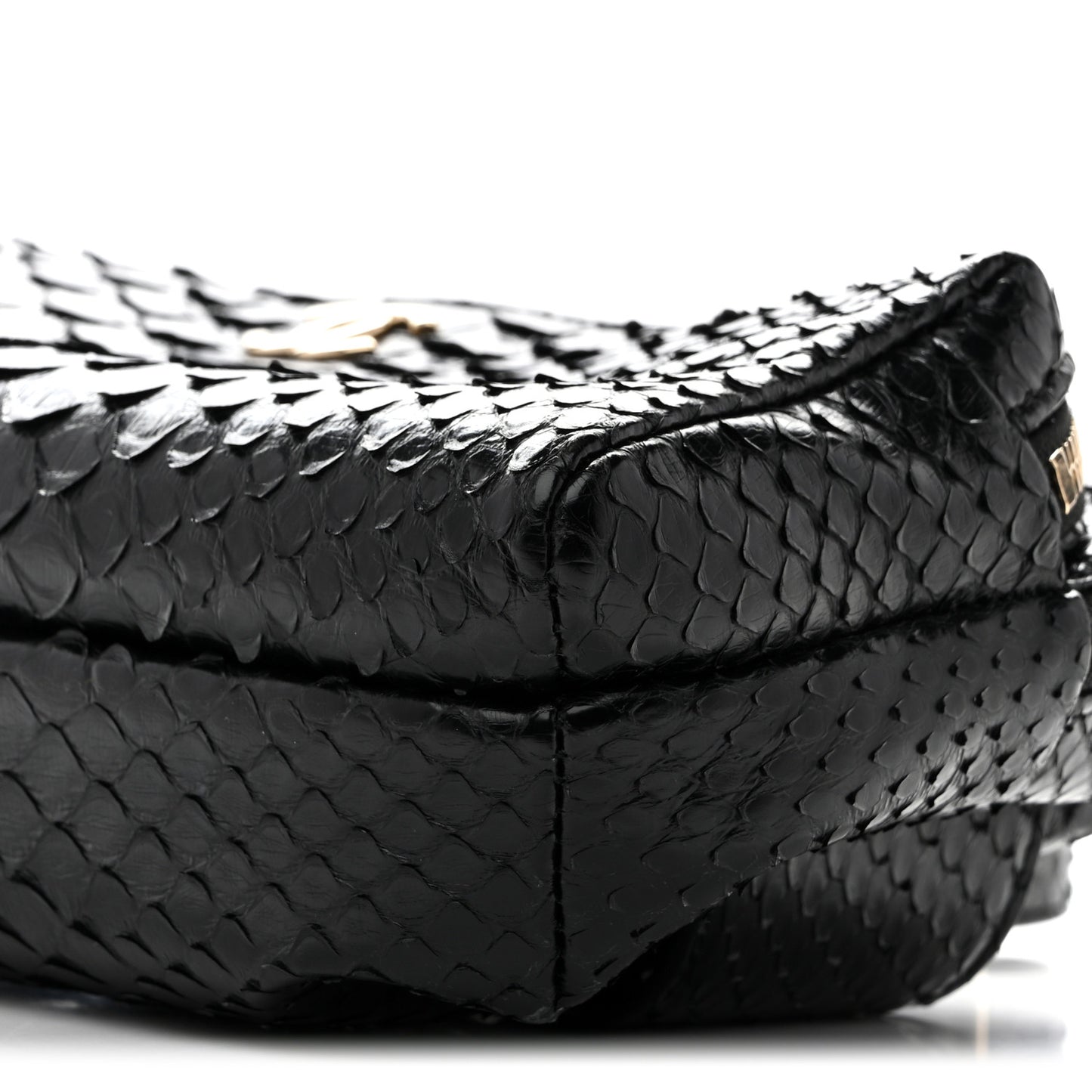 Snakeskin Waist Bag Black