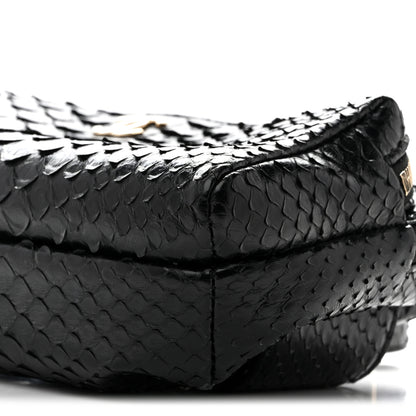 Chanel Snakeskin Waist Bag Black 10 of 15