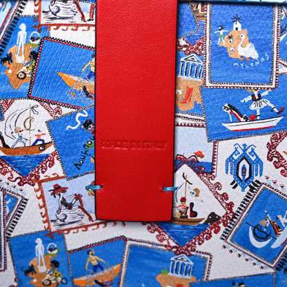 Christian Louboutin Patent Calfskin Small Greekaba Cabata Tote Blue 8 of 12