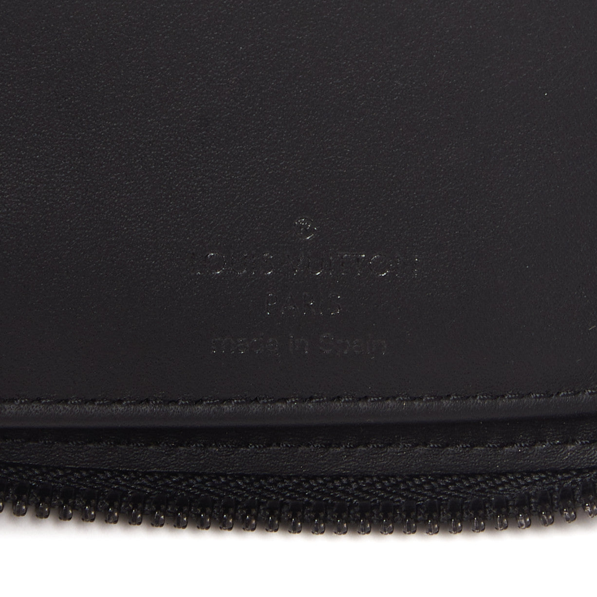 Louis Vuitton Calfskin Monogram Shadow Vertical Zippy Wallet Black 7 of 8