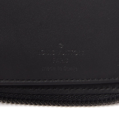 Louis Vuitton Calfskin Monogram Shadow Vertical Zippy Wallet Black 7 of 8