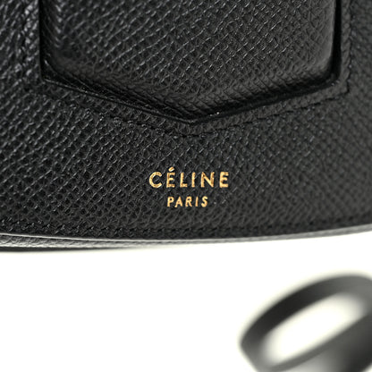 Celine Grained Calfskin Small Trotteur Black 7 of 10