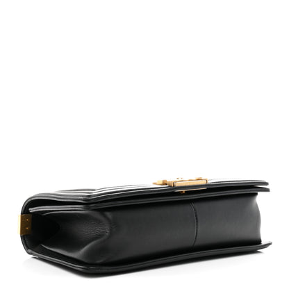 Chanel Lambskin Quilted Medium Boy Flap Black 4 of 9