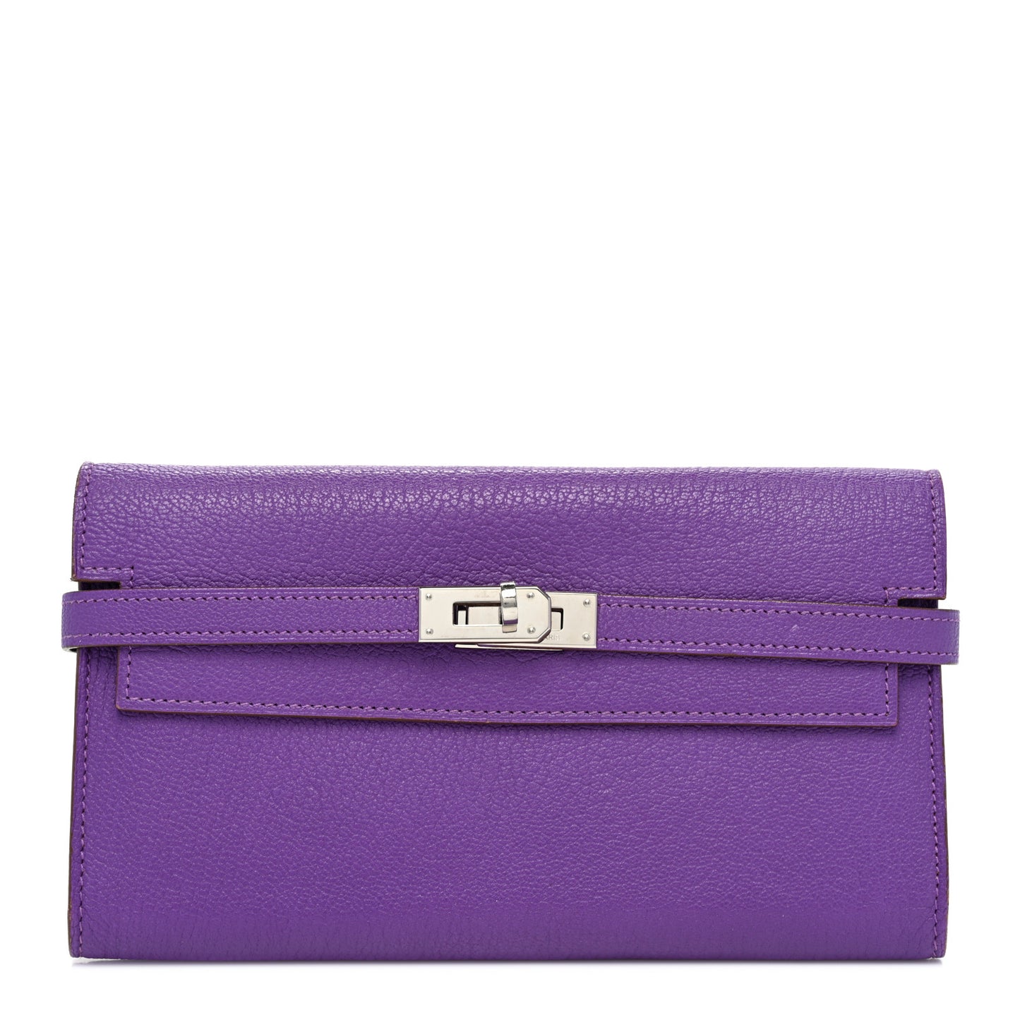 Chevre Mysore Kelly Longue Wallet Violet