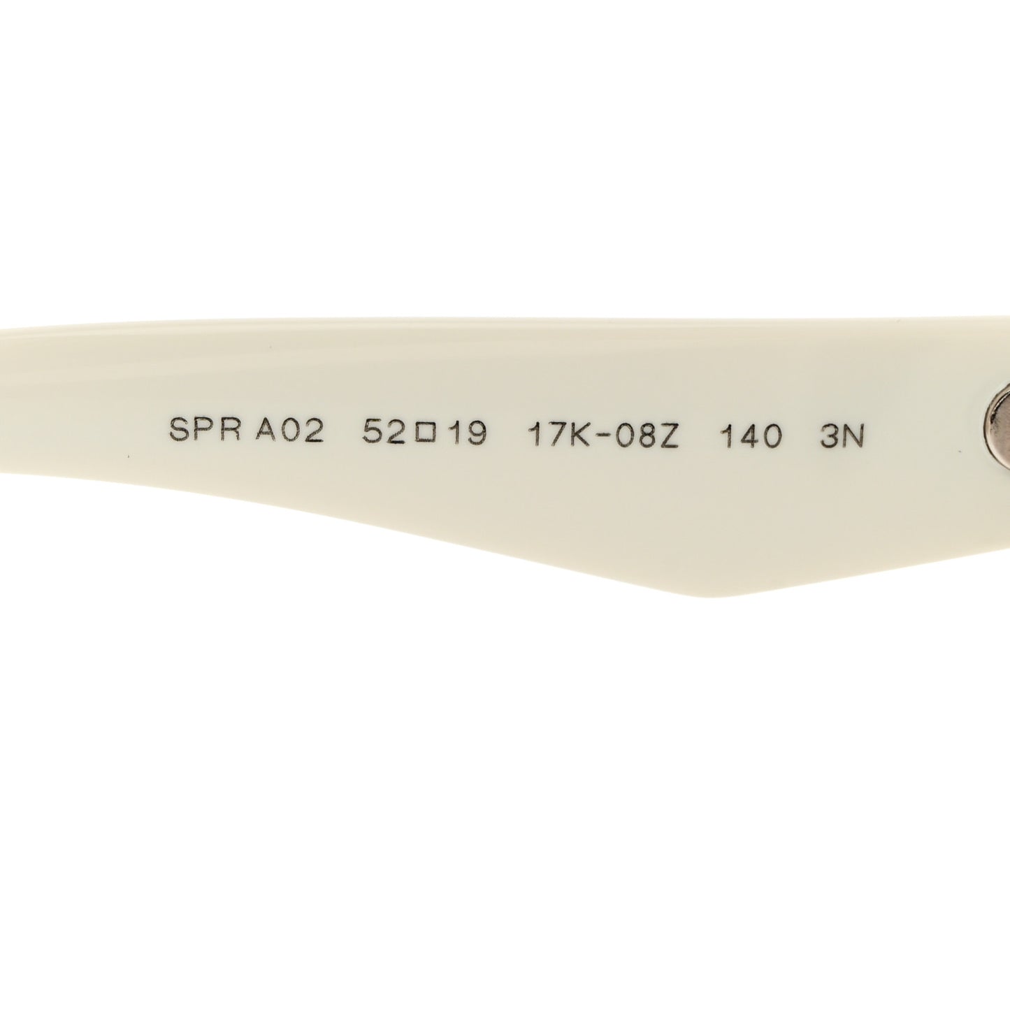 Acetate Logo Butterfly Sunglasses SPR A02 White