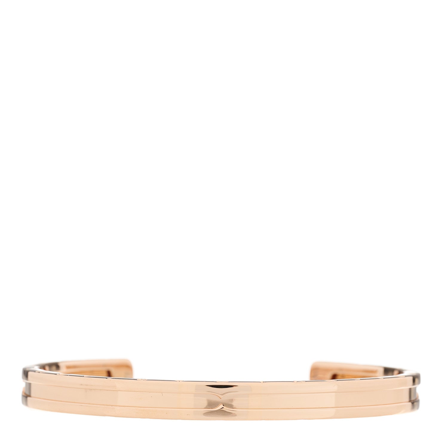 Bulgari 18K Rose Gold B.Zero1 Cuff Bracelet SM 1 of 4