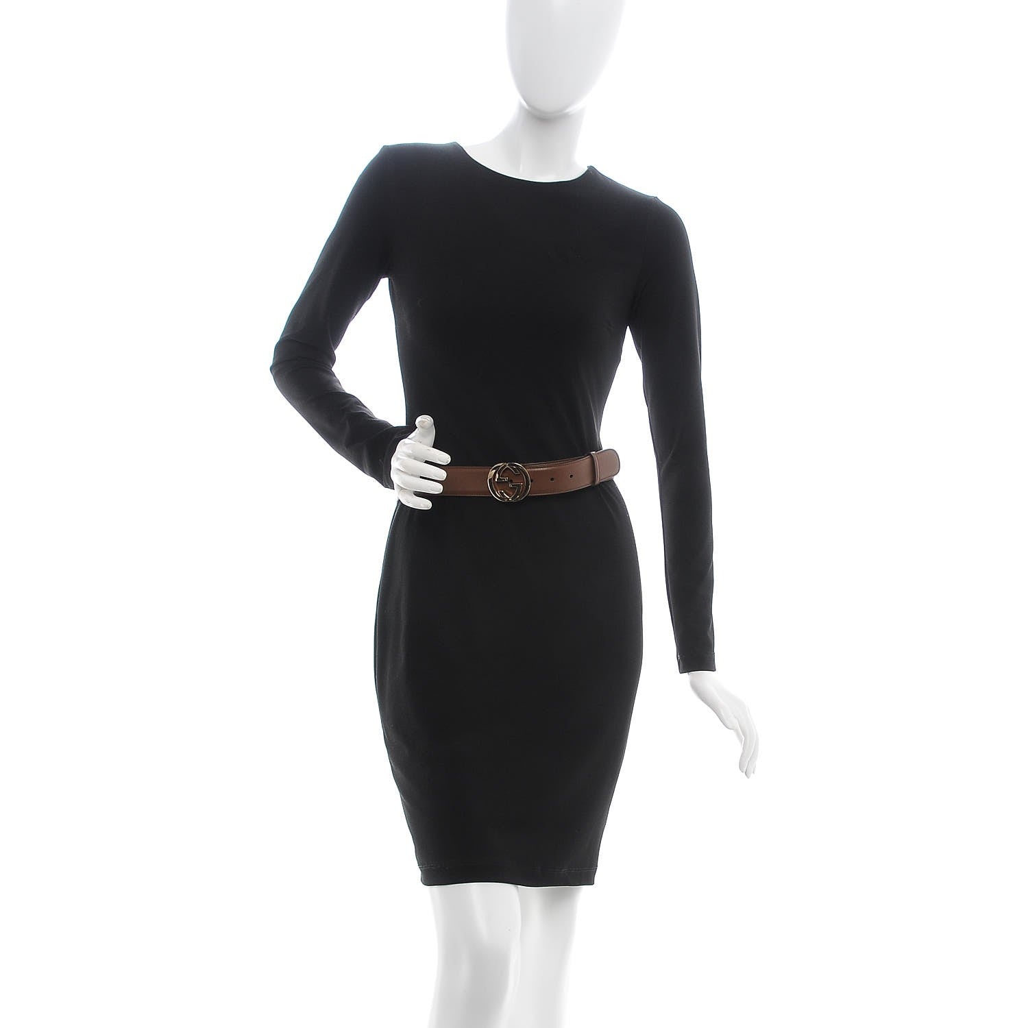 Gucci Calfskin Interlocking G 37mm Belt 100 40 Nut Brown 2 of 8