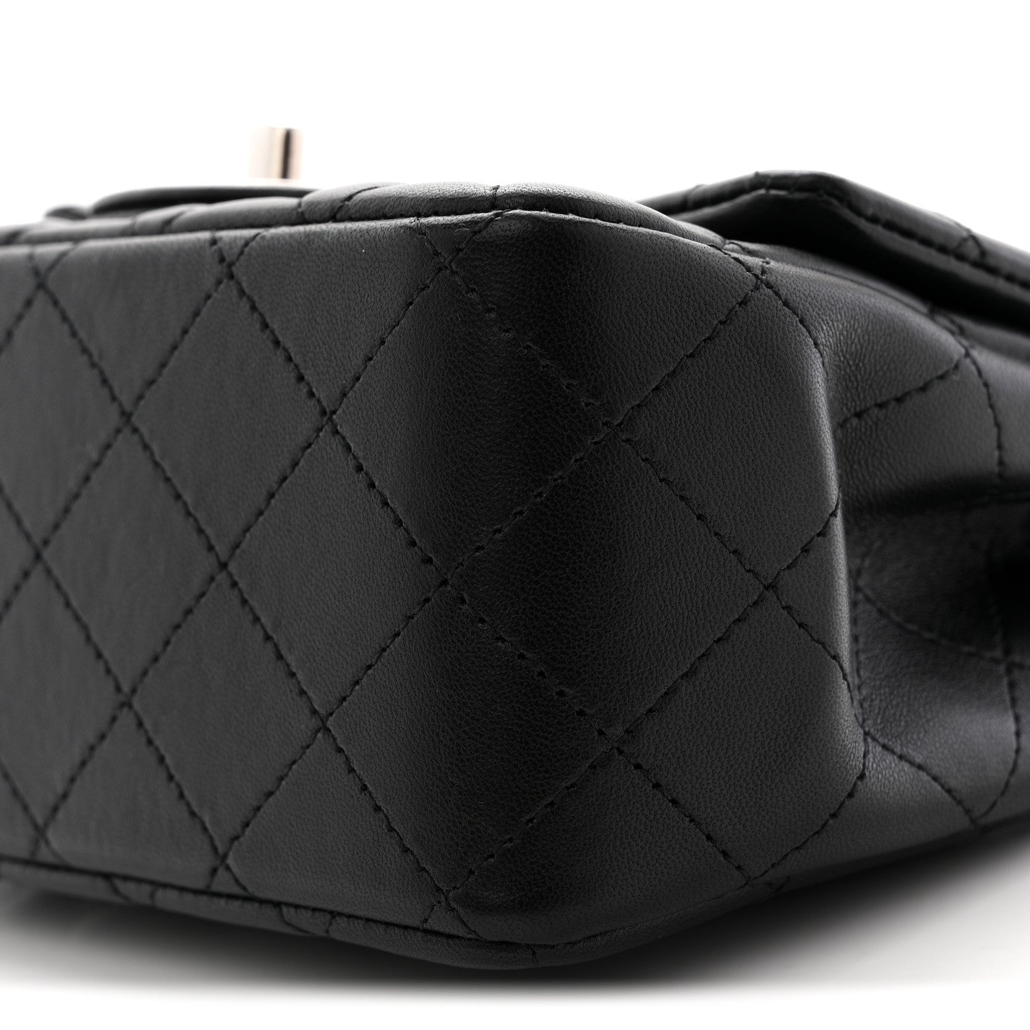 Chanel Lambskin Quilted Mini Square Flap Black 10 of 10