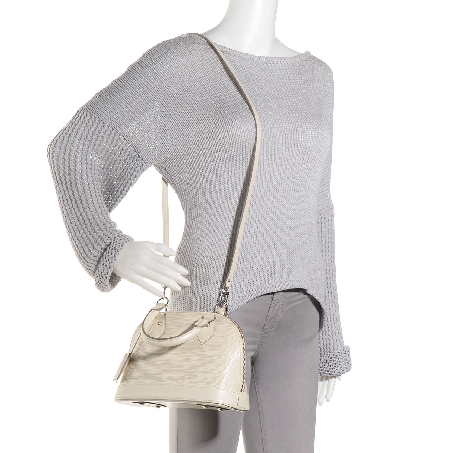 Louis Vuitton Epi Alma BB Ivory 2 of 8