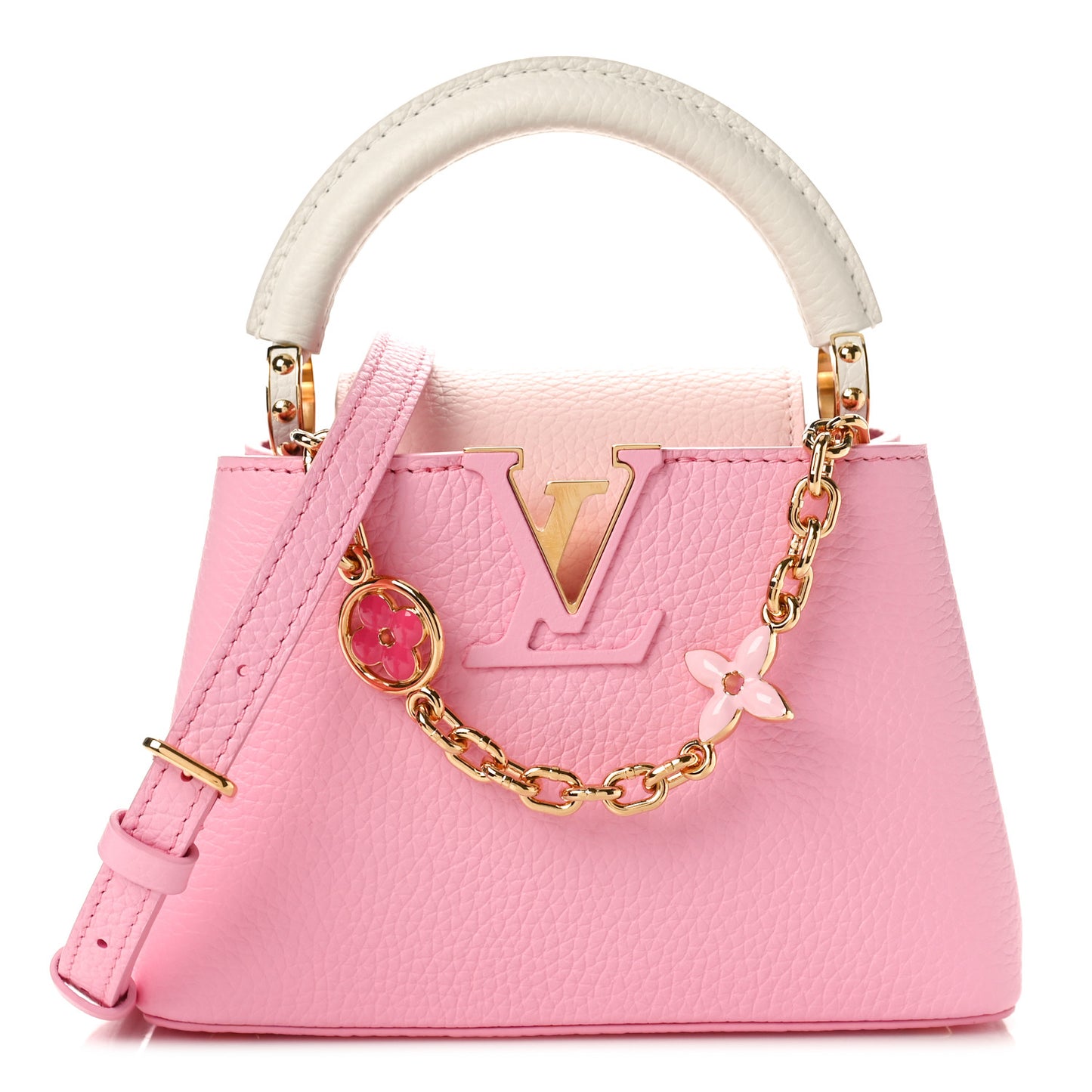 Taurillon Flower Chain Capucines Mini Candy Pink