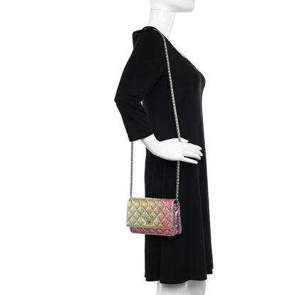 Chanel Metallic Goatskin Quilted 2.55 Reissue Wallet on Chain WOC Multicolor 2 of 15
