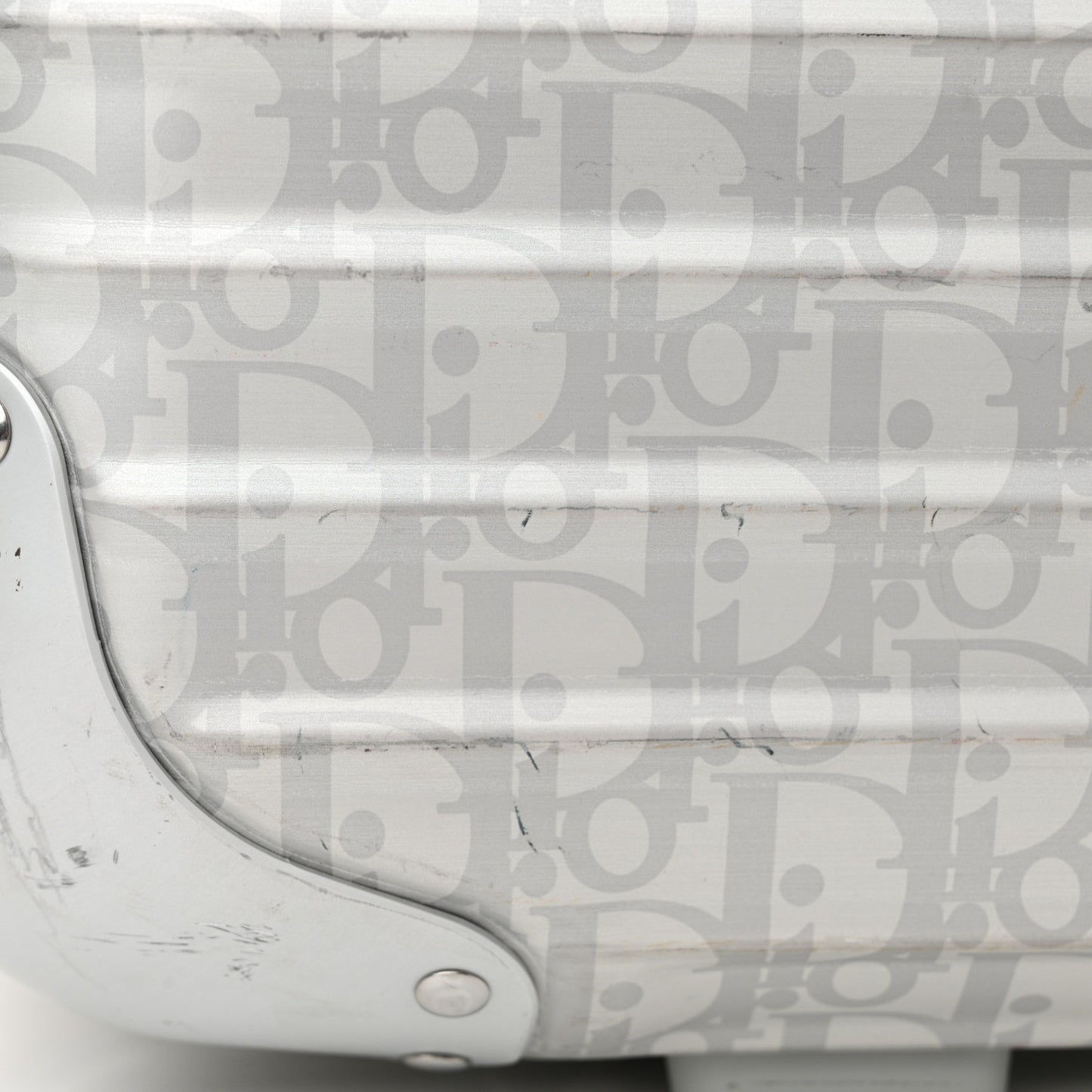 X RIMOWA Aluminum Oblique Hand Case Grey