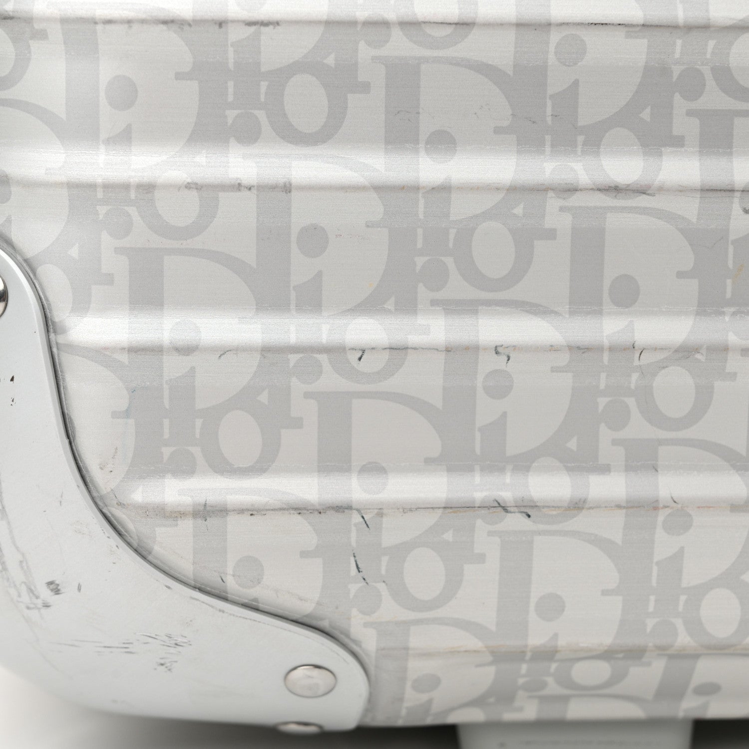 Christian Dior X RIMOWA Aluminum Oblique Hand Case Grey 19 of 19