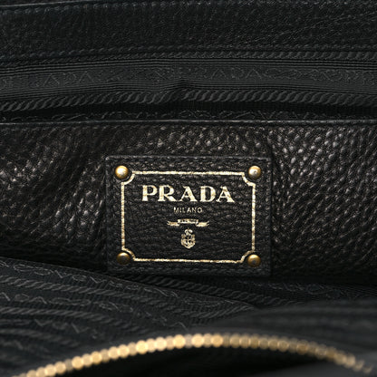 Prada Vitello Daino Shopping Tote Black 6 of 10