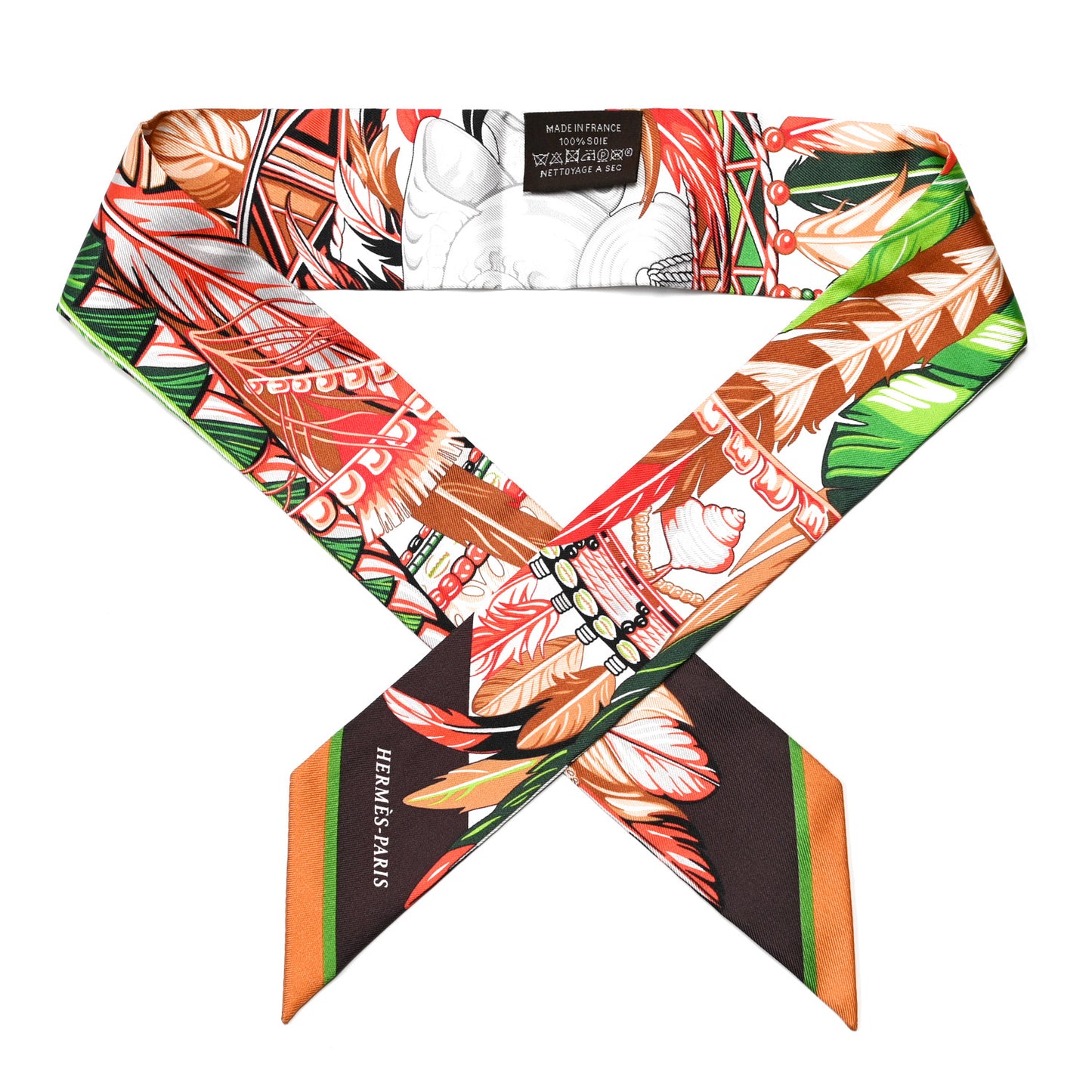 Silk La Danse Pacifique Twilly Vert Vif Corail