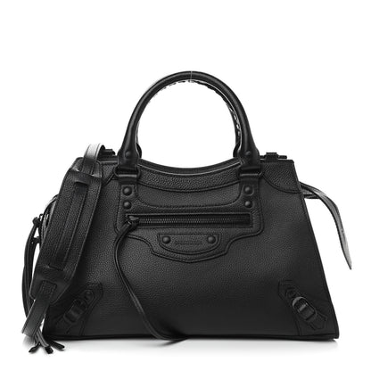 Balenciaga Grained Calfskin Neo Classic Black Hardware S City Black 1 of 11