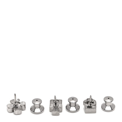Chanel Crystal Lucky No 5 CC Brooch Set Silver 3 of 4