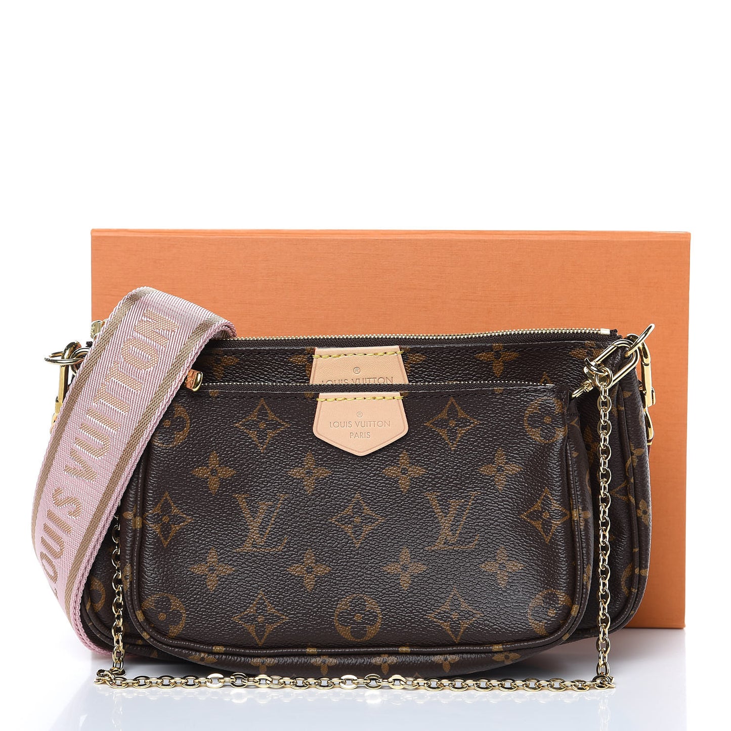 Monogram Multi Pochette Accessories Rose Clair