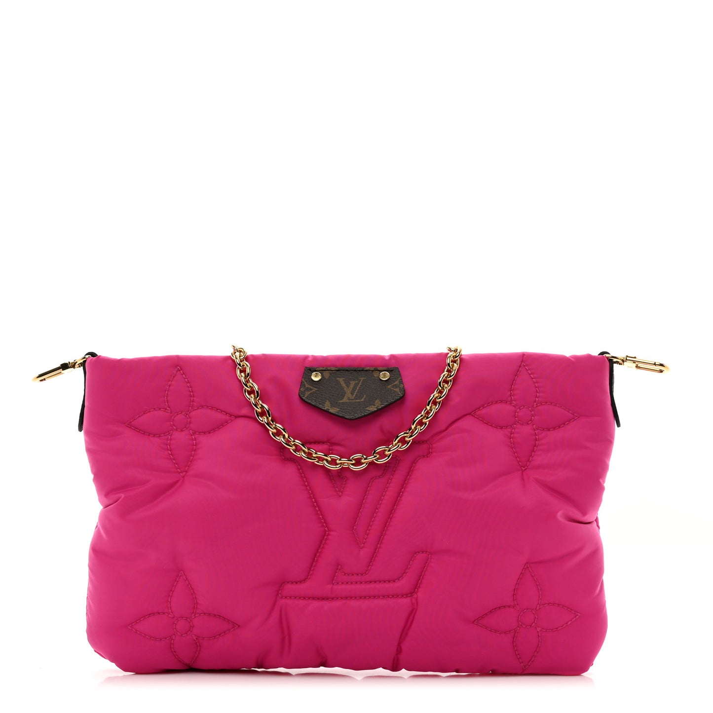 Econyl Monogram Pillow Maxi Multi Pochette Accessories Mini Pochette Fuchsia
