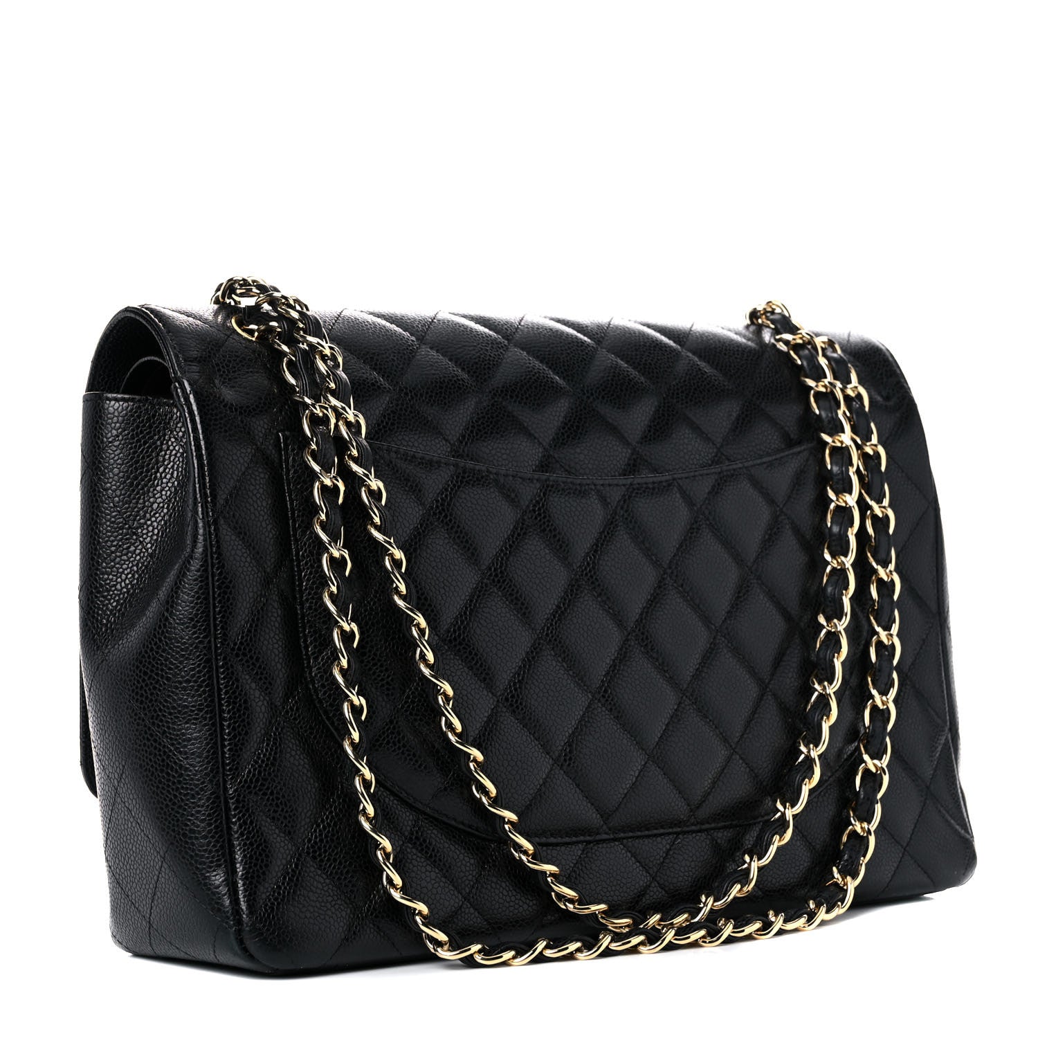 Chanel Caviar Quilted Maxi Double Flap Black 2 of 14