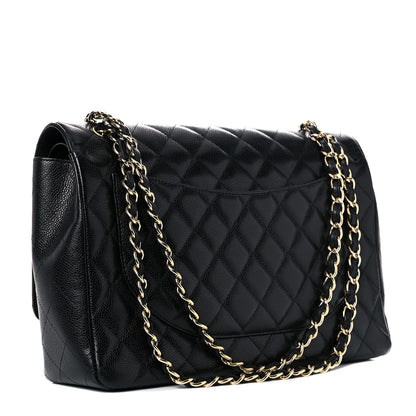 Chanel Caviar Quilted Maxi Double Flap Black 2 of 14
