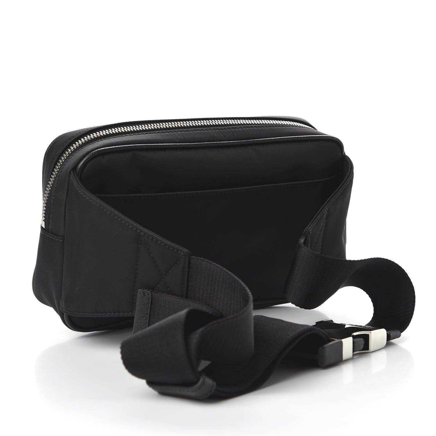 Prada Tessuto Nylon Belt Bag Black 3 of 9