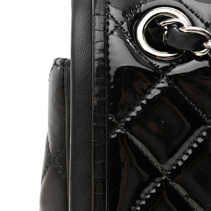 Chanel Patent Quilted Jumbo Classic Twist Flap Bag Black 10 of 11